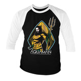 Billede af Aquaman, Aquaman: Raglan 3/4 Sleeve T-Shirt