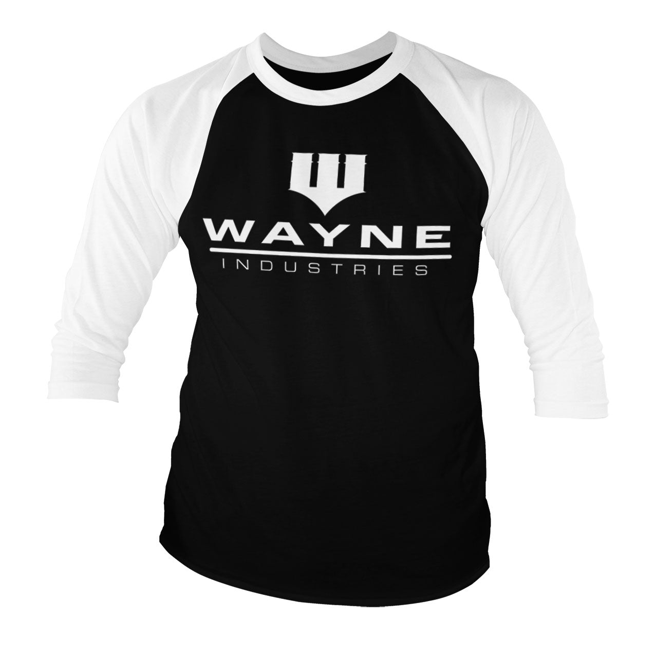 Billede af DC Comics, DC Comics: Batman - Wayne Industries Logo Raglan 3/4 Sleeve T-Shirt