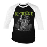 Billede af Beetlejuice, Beetlejuice: Headstone Raglan 3/4 Sleeve T-Shirt