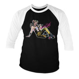 Billede af Birds of Prey, Birds of Prey: Harley Quinn Roller Skates 3/4-ærmet Raglan T-Shirt
