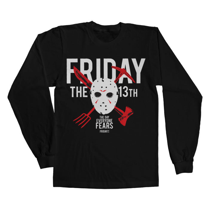 Billede af Friday the 13th, Friday the 13th: The Day Everyone Fears Long Sleeve T-Shirt