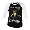 Billede af Gremlins, Gremlins: There Will Be Mayhem Raglan 3/4 Sleeve T-Shirt