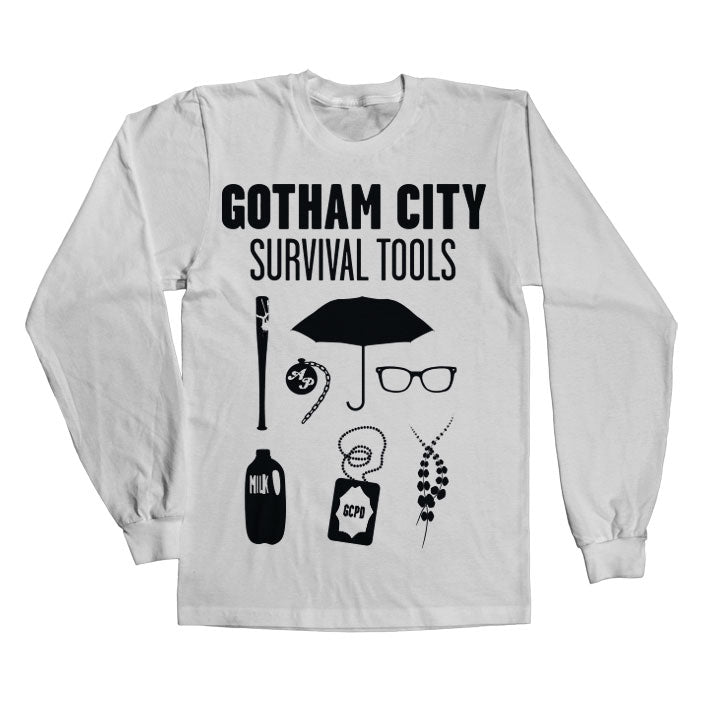 Billede af DC Comics, DC Comics: Gotham Survival Tools Long Slevve T-Shirt