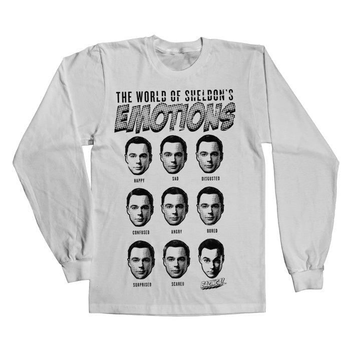 Billede af The Big Bang Theory, Sheldons Emotions Langærmet T-Shirt