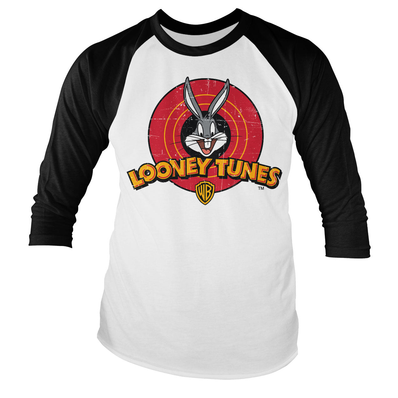 Billede af Looney Tunes, Looney Tunes: Distressed Logo Langærmet Raglan T-Shirt