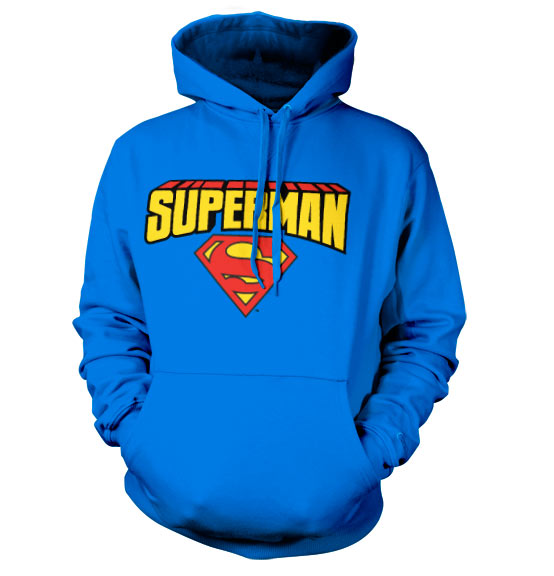 Billede af Superman, Superman: Blockletter Logo Hoodie