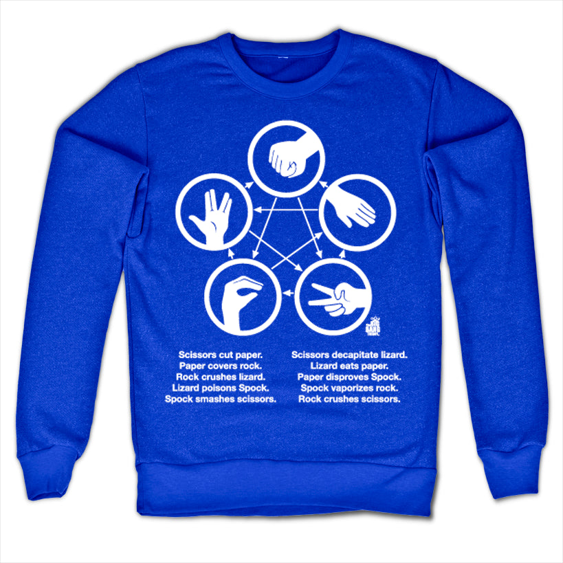 Billede af The Big Bang Theory, Sheldons Rock-Paper-Scissors-Lizard Game Sweatshirt