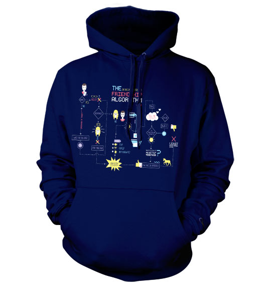 Billede af The Big Bang Theory, The Friendship Minions Algorithm Hoodie