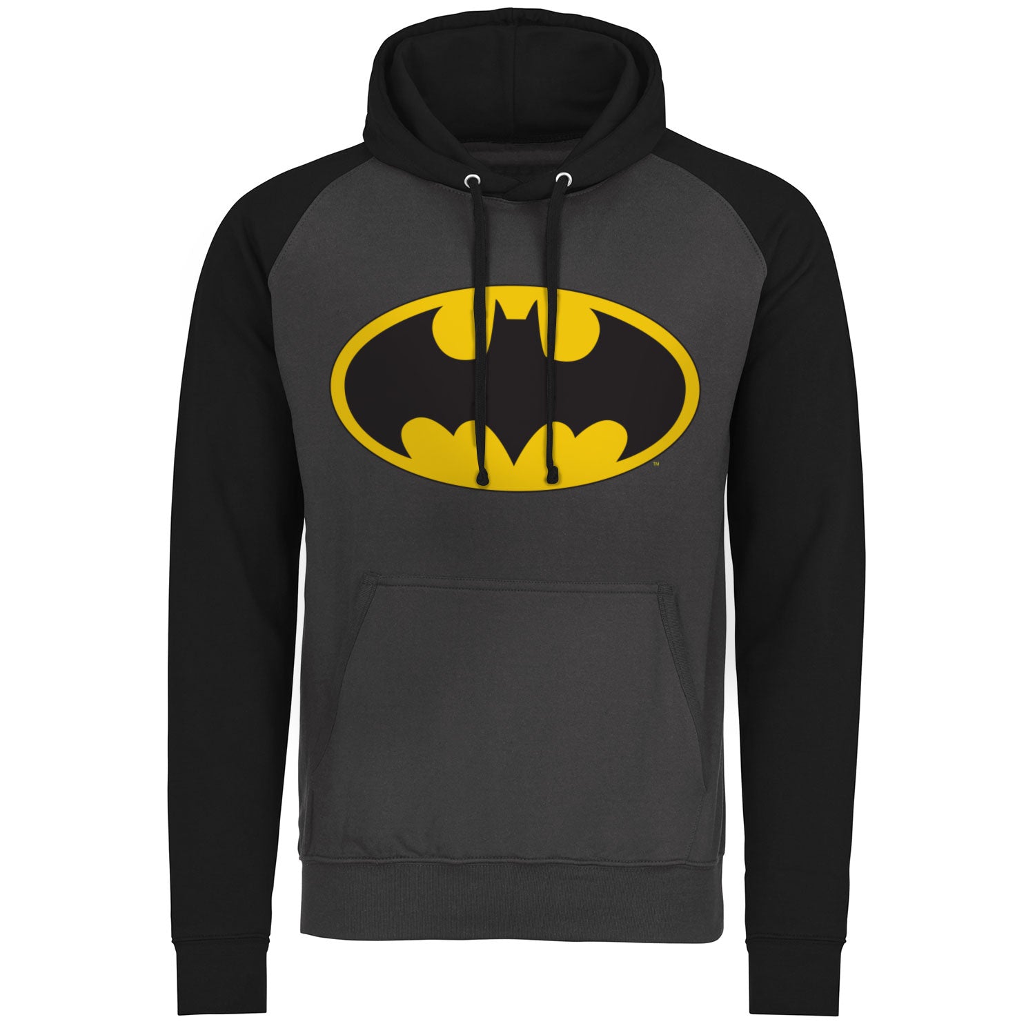 Billede af DC Comics, DC Comics: Batman Signal Logo Raglan Hoodie
