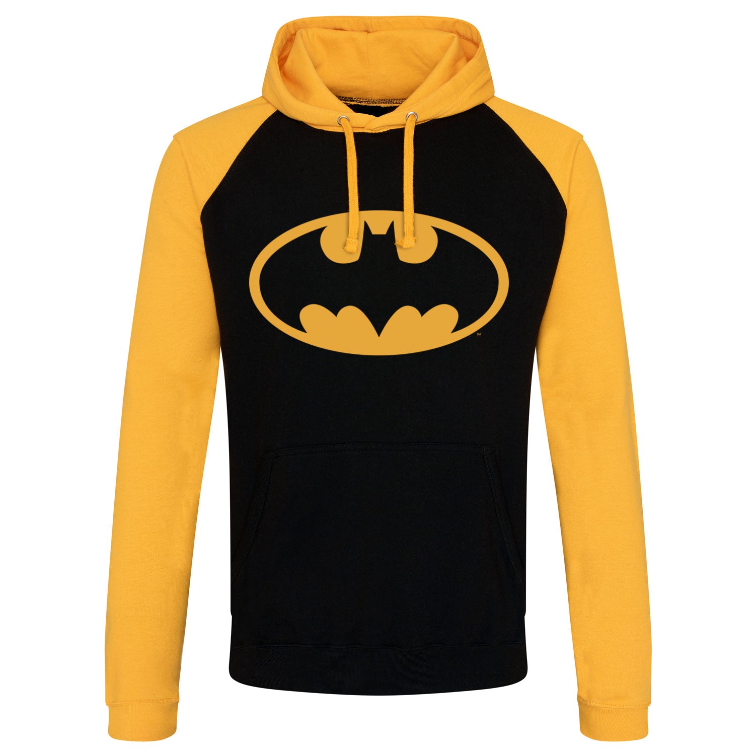 Billede af DC Comics, DC Comics: Batman Signal Logo Raglan Hoodie