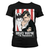 Billede af DC Comics, DC Comics: Bruce Wayne For President T-shirt (Kvinder)