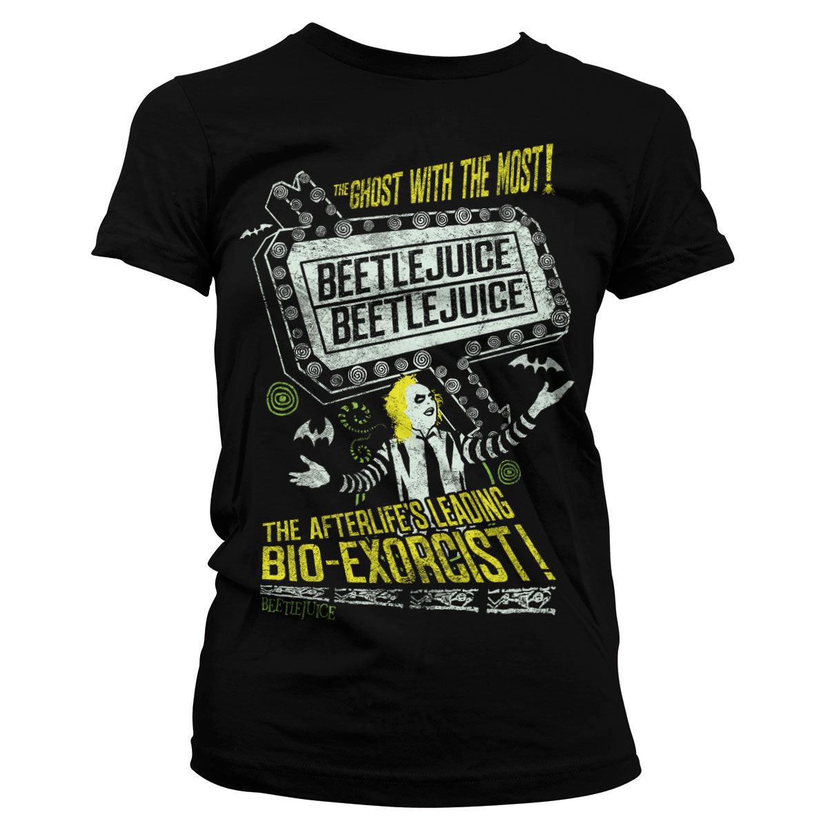 Billede af Beetlejuice, Beetlejuice: The Afterlife's Leading Bio-Exorcist T-Shirt (Kvinder)