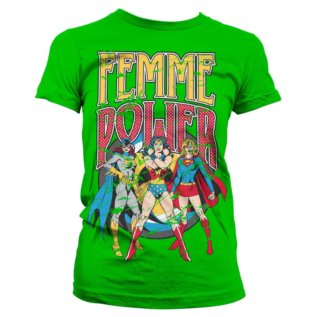 Billede af DC Comics, DC Comics: Femme Power T-Shirt (Kvinder)