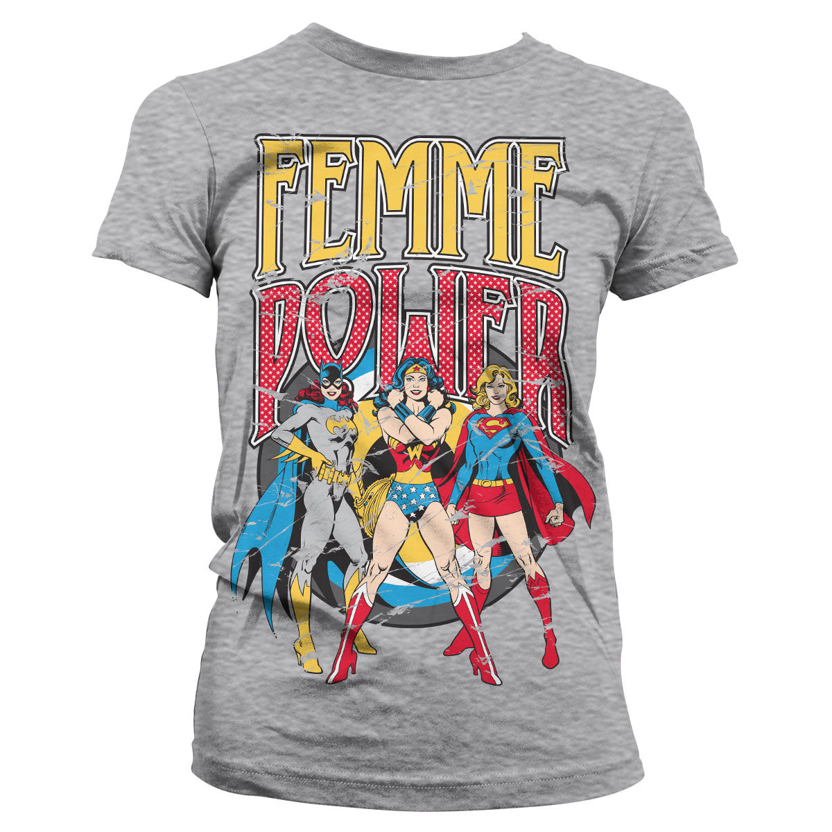 Billede af DC Comics, DC Comics: Femme Power T-Shirt (Kvinder)