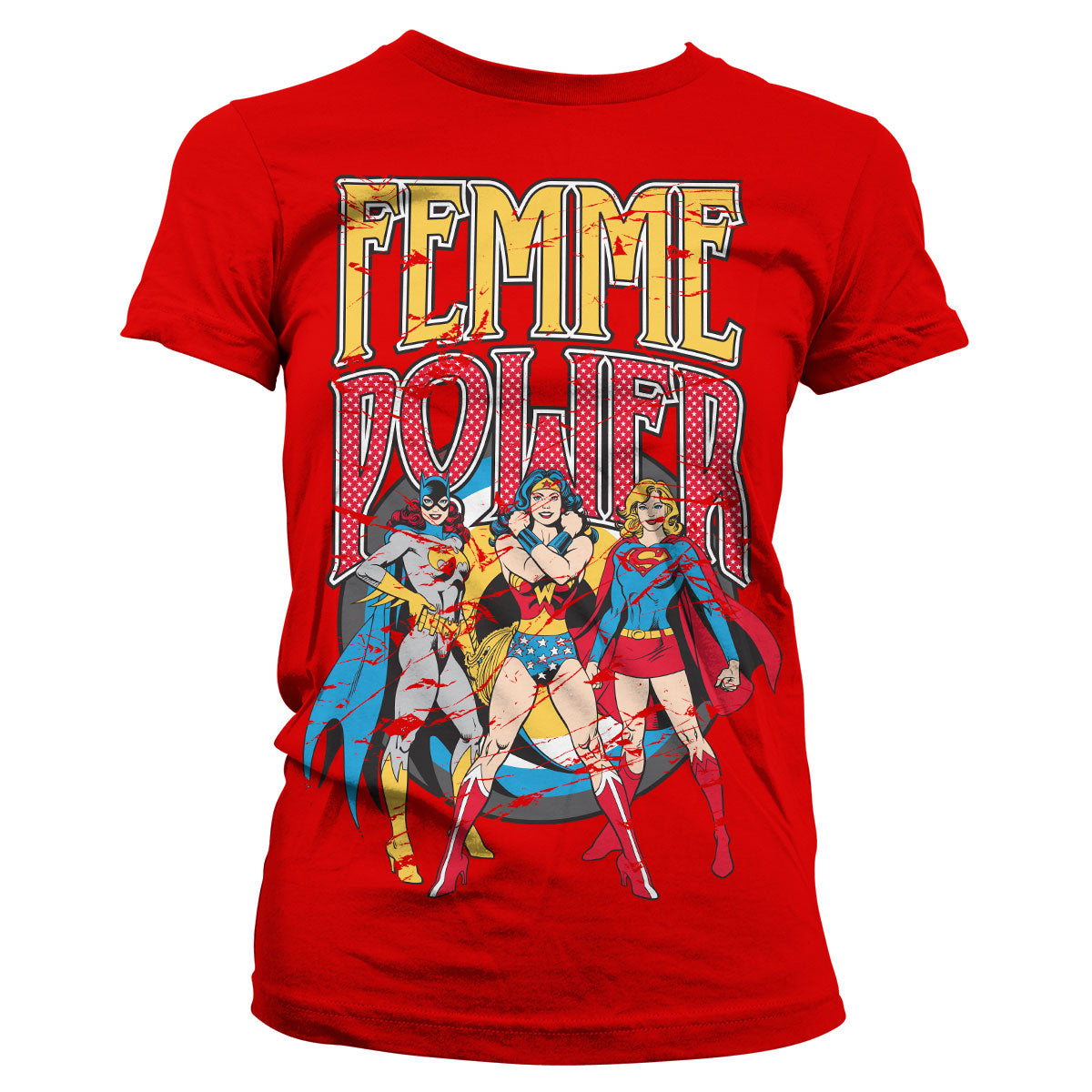 Billede af DC Comics, DC Comics: Femme Power T-Shirt (Kvinder)