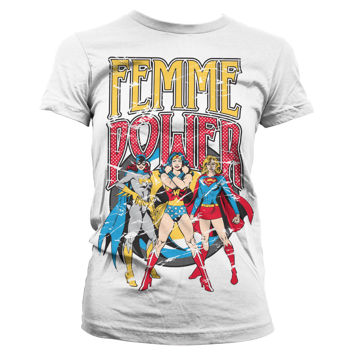 Billede af DC Comics, DC Comics: Femme Power T-Shirt (Kvinder)