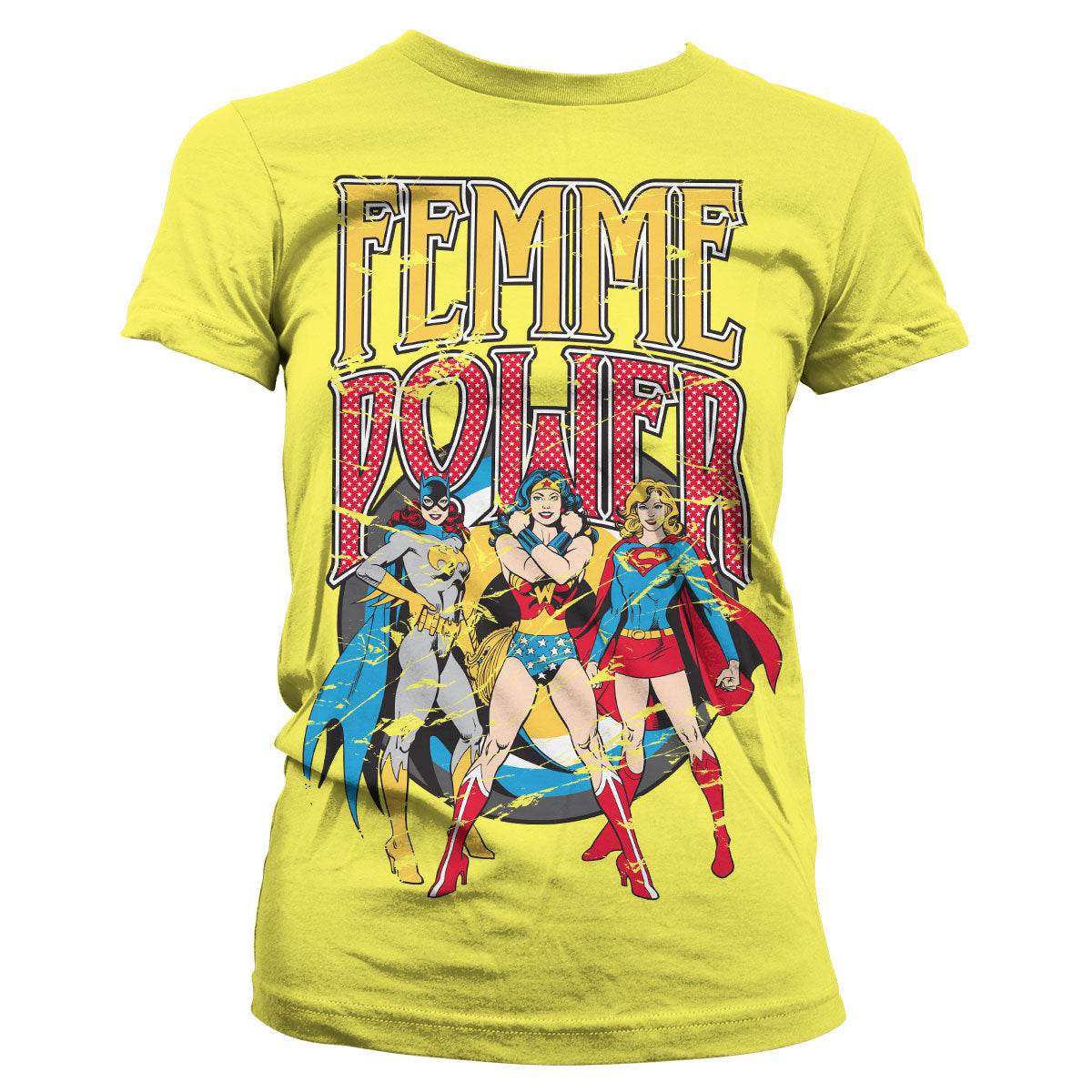 Billede af DC Comics, DC Comics: Femme Power T-Shirt (Kvinder)