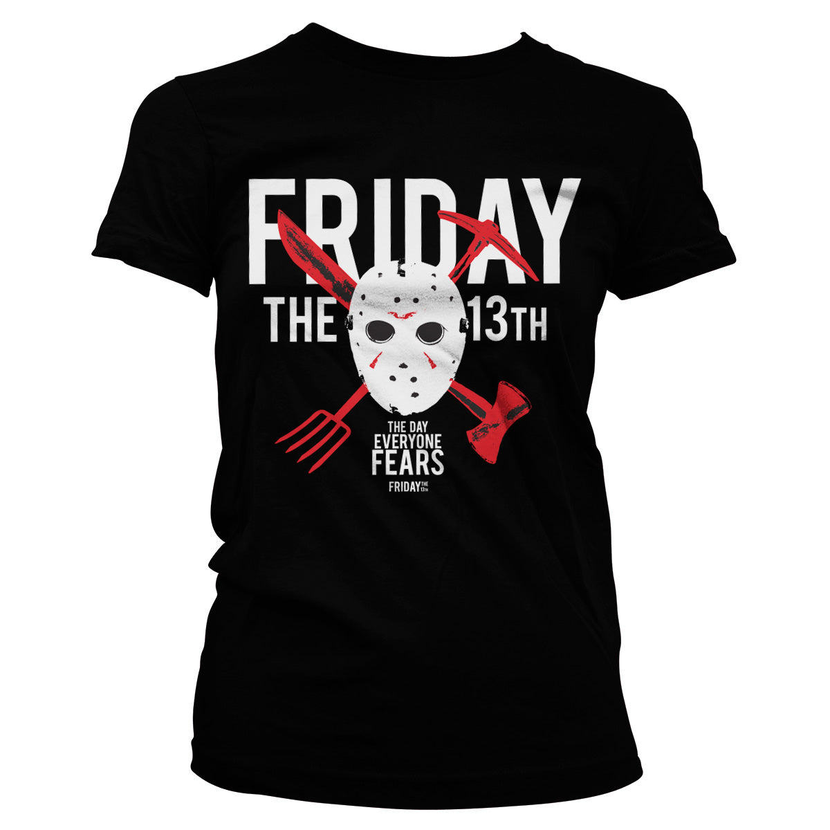 Billede af Friday the 13th, Friday the 13th: The Day Everyone Fears T-Shirt (Kvinder)