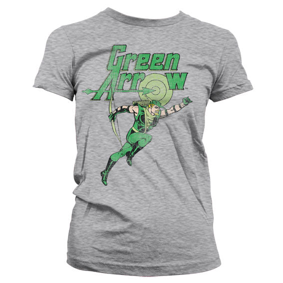 Billede af Green Arrow, Green Arrow: Distressed T-shirt (Kvinder)