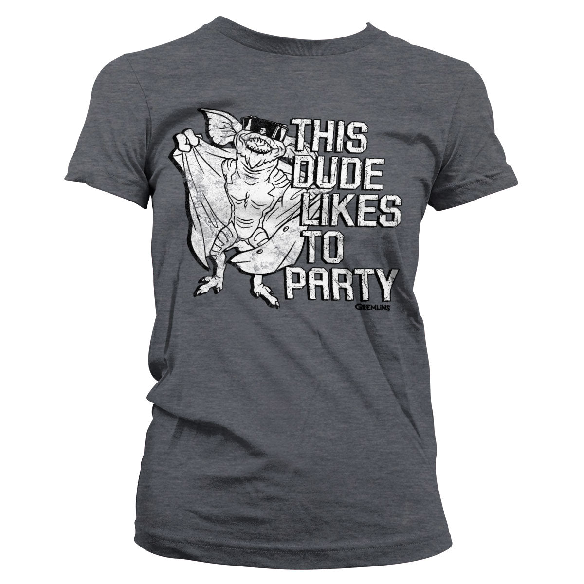 Billede af Gremlins, Gremlins: This Dude Likes To Party T-Shirt (Kvinder)