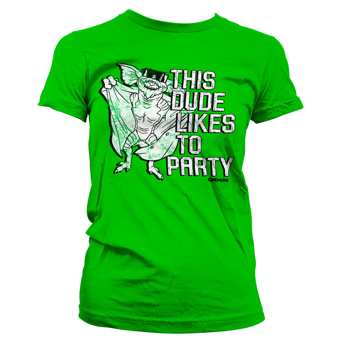 Billede af Gremlins, Gremlins: This Dude Likes To Party T-Shirt (Kvinder)