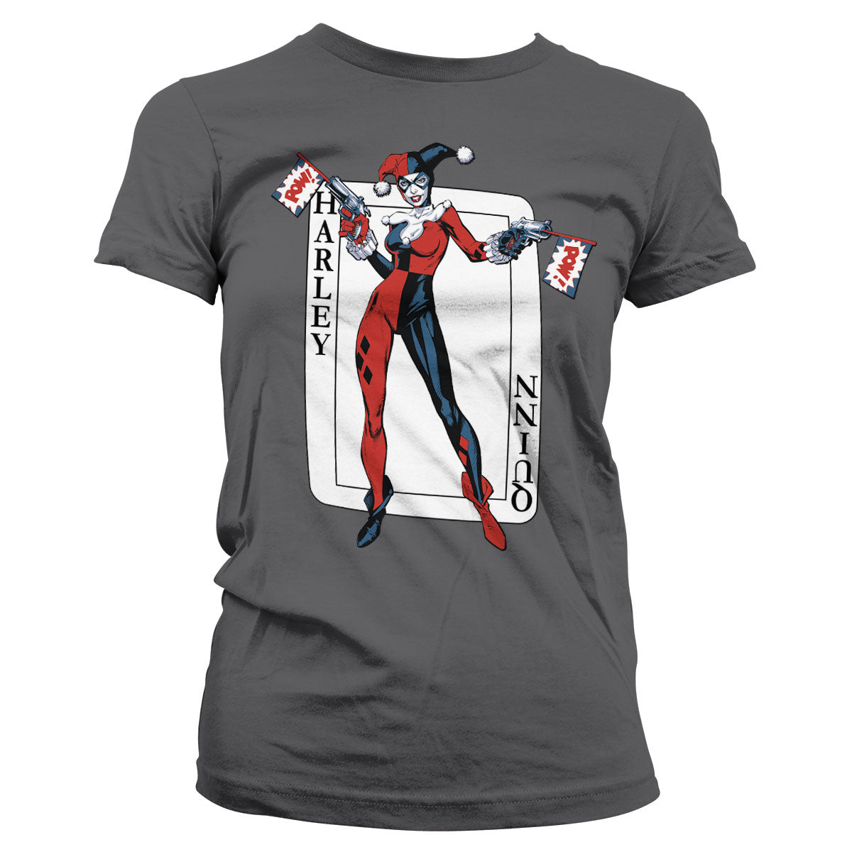 Billede af DC Comics, DC Comics: Harley Quinn Card Games T-Shirt (Kvinder)