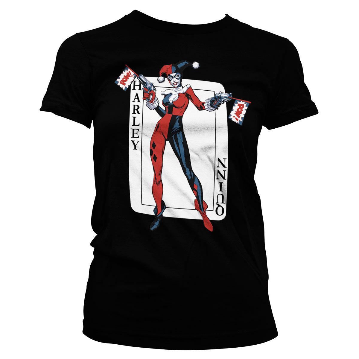 Billede af DC Comics, DC Comics: Harley Quinn Card Games T-Shirt (Kvinder)