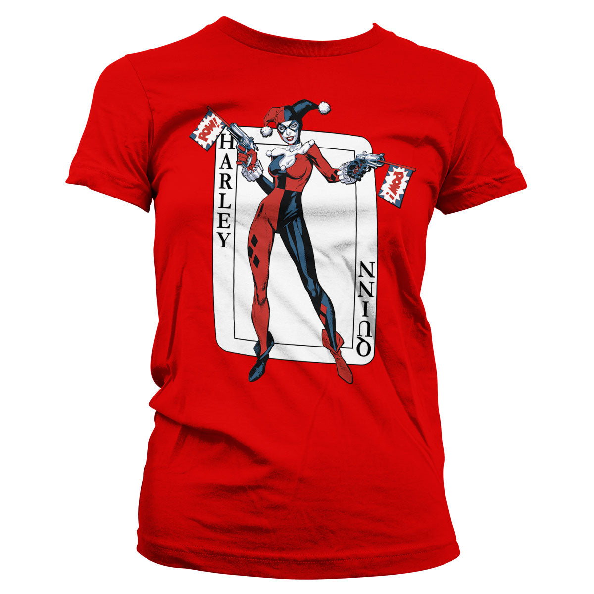 Billede af DC Comics, DC Comics: Harley Quinn Card Games T-Shirt (Kvinder)