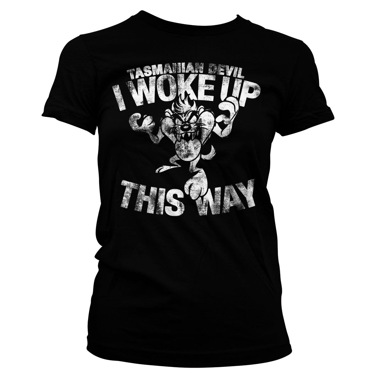 Billede af Looney Tunes, Looney Tunes: Tasmanian Devil - I Woke Up This Way T-Shirt (Kvinder)