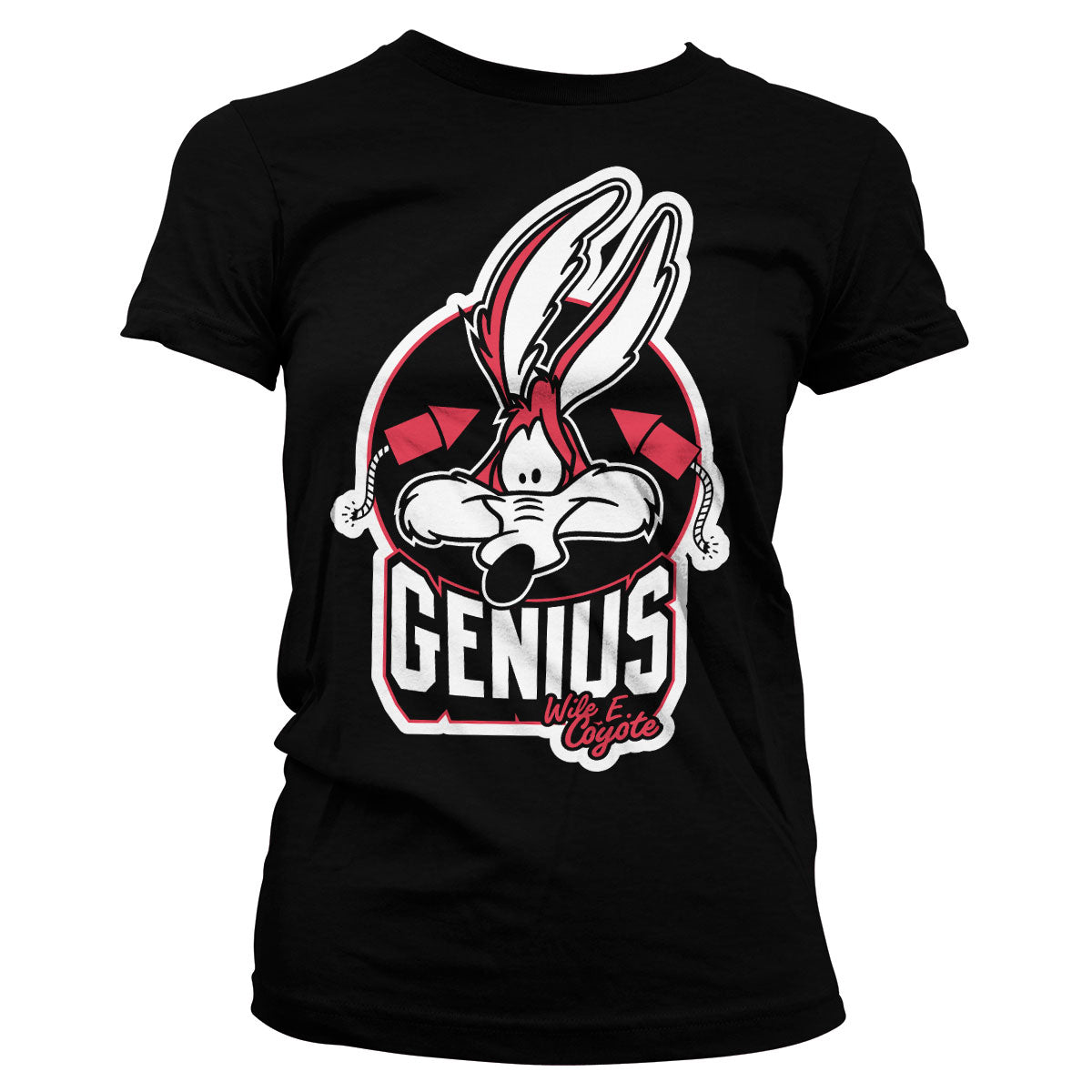 Billede af Looney Tunes, Looney Tunes: Wile E. Coyote - Genius T-Shirt (Kvinder)