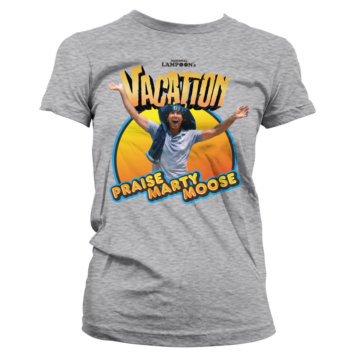 Billede af Fars Fede Ferie, Fars Fede Ferie: Praise Marty Moose T-Shirt (Kvinder)