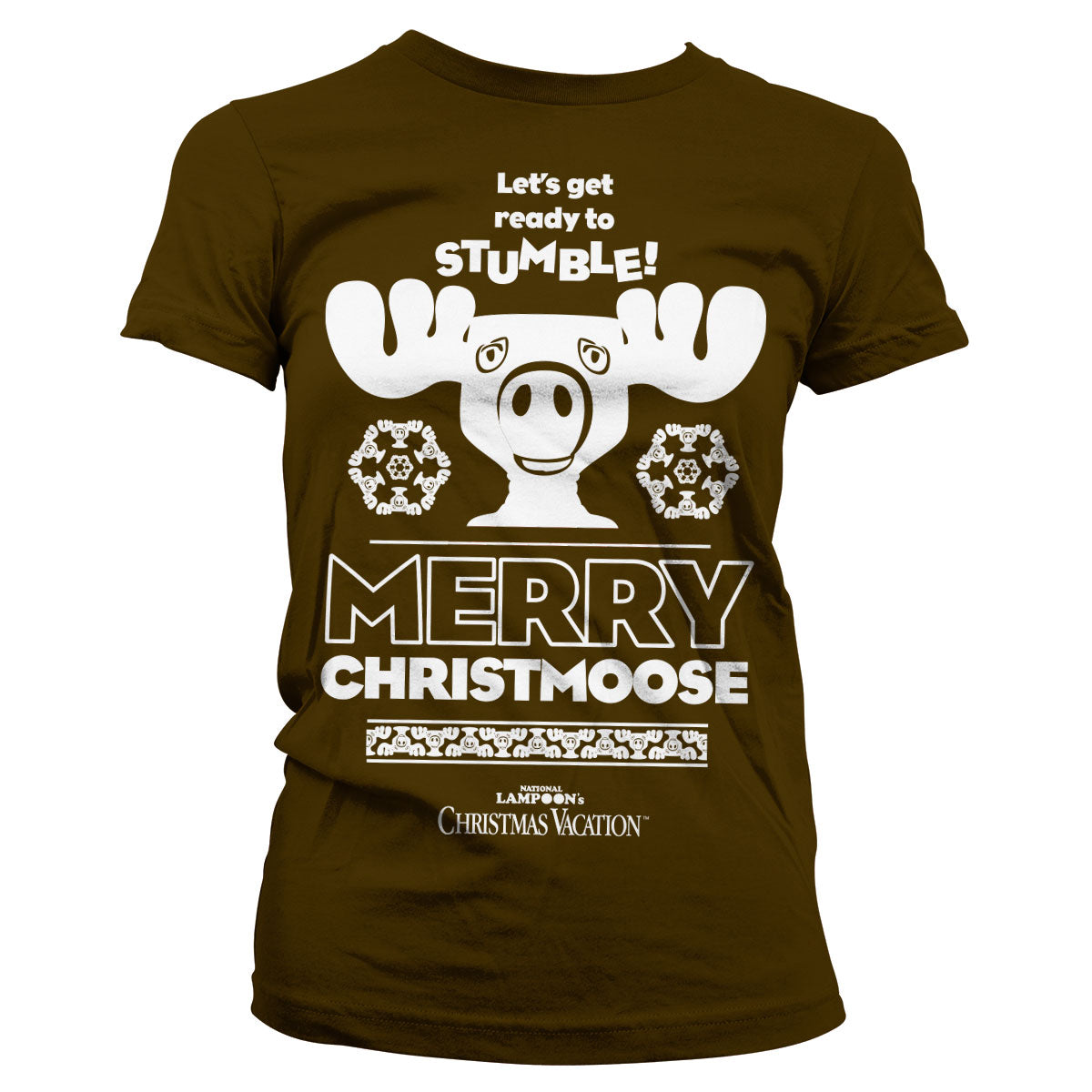 Billede af Fars Fede Ferie, Fars Fede Ferie: Merry Christmoose T-Shirt (Kvinder)