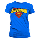 Billede af Superman, Superman: Blockletter Logo T-shirt (Kvinder)