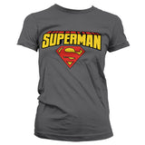 Billede af Superman, Superman: Blockletter Logo T-shirt (Kvinder)
