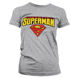 Billede af Superman, Superman: Blockletter Logo T-shirt (Kvinder)
