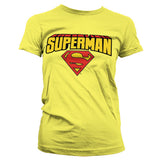Billede af Superman, Superman: Blockletter Logo T-shirt (Kvinder)