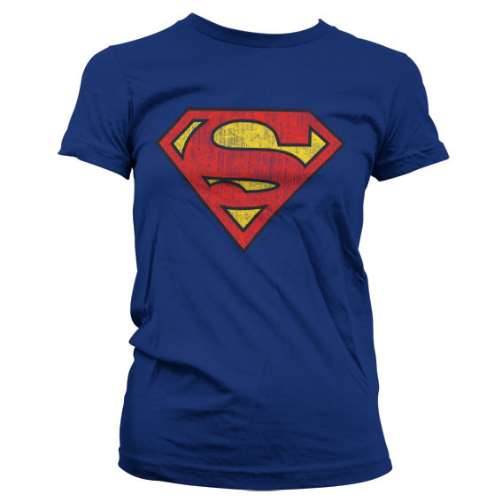 Billede af Superman, Superman: Washed Shield T-shirt (Kvinder)
