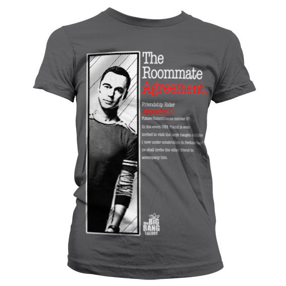 Billede af The Big Bang Theory, The Roommate Agreement T-Shirt (Kvinder)