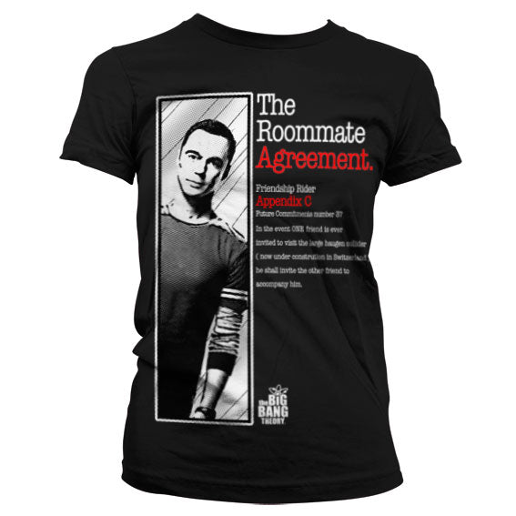 Billede af The Big Bang Theory, The Roommate Agreement T-Shirt (Kvinder)