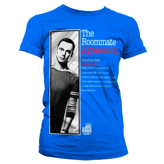 Billede af The Big Bang Theory, The Roommate Agreement T-Shirt (Kvinder)