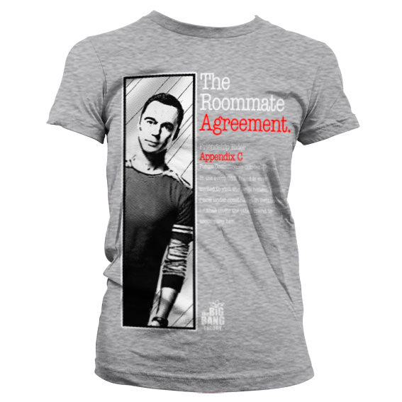 Billede af The Big Bang Theory, The Roommate Agreement T-Shirt (Kvinder)