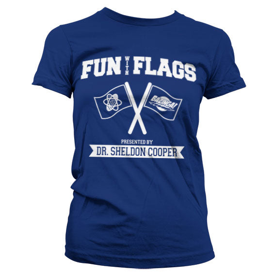Billede af The Big Bang Theory, Fun With Flags T-Shirt (Kvinder)