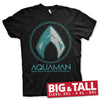Billede af Aquaman, Aquaman: Distressed Shield Big Tall T-Shirt (Big & Tall)