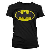 Billede af DC Comics, DC Comics: Batman Distressed Logo T-shirt (Kvinder)