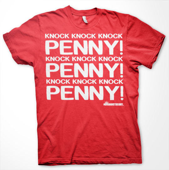 Billede af The Big Bang Theory, Penny Knock Knock Knock T-Shirt