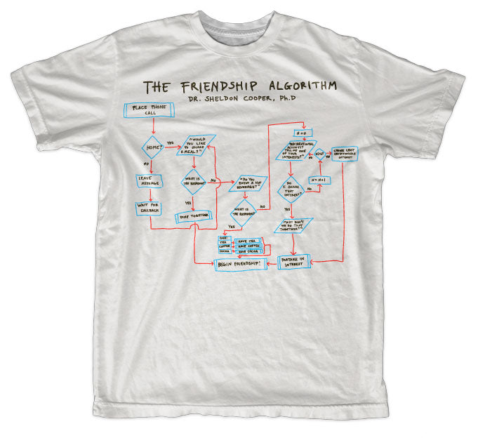 Billede af The Big Bang Theory, The Friendship Algorithm T-Shirt (Børn)
