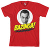 Billede af The Big Bang Theory, Bazinga Sheldons Head T-Shirt