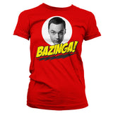 Billede af The Big Bang Theory, Bazinga Sheldons Head T-shirt (Kvinder)