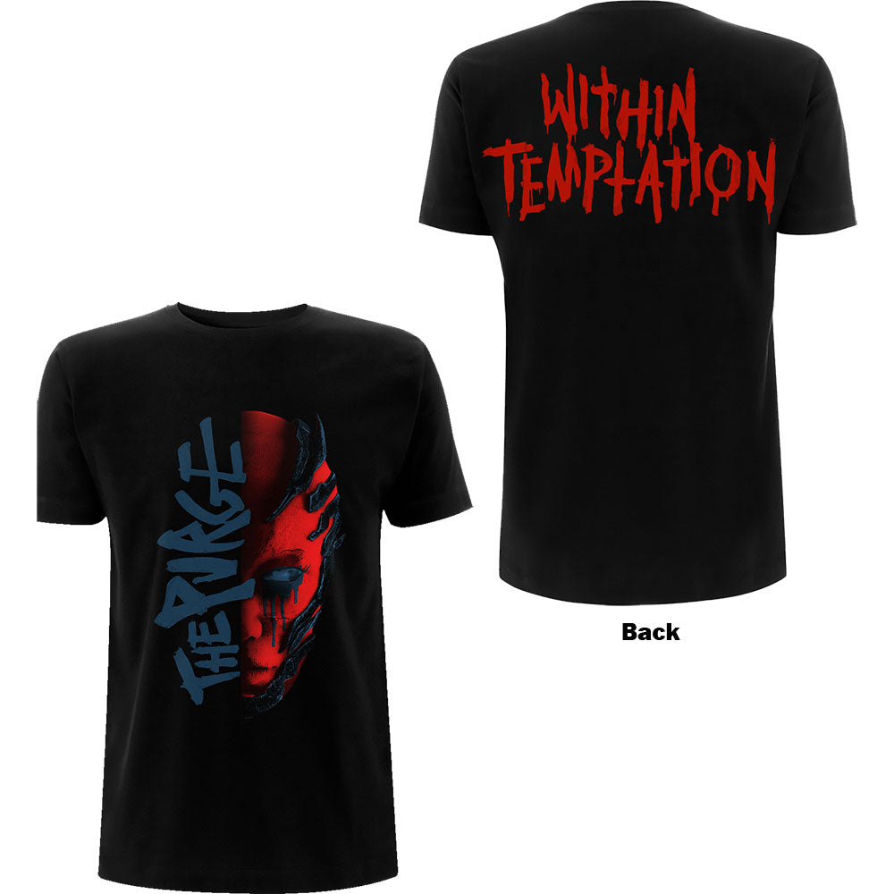 Within Temptation: Purge Outline (Red Face) T-Shirt (Kvinder)