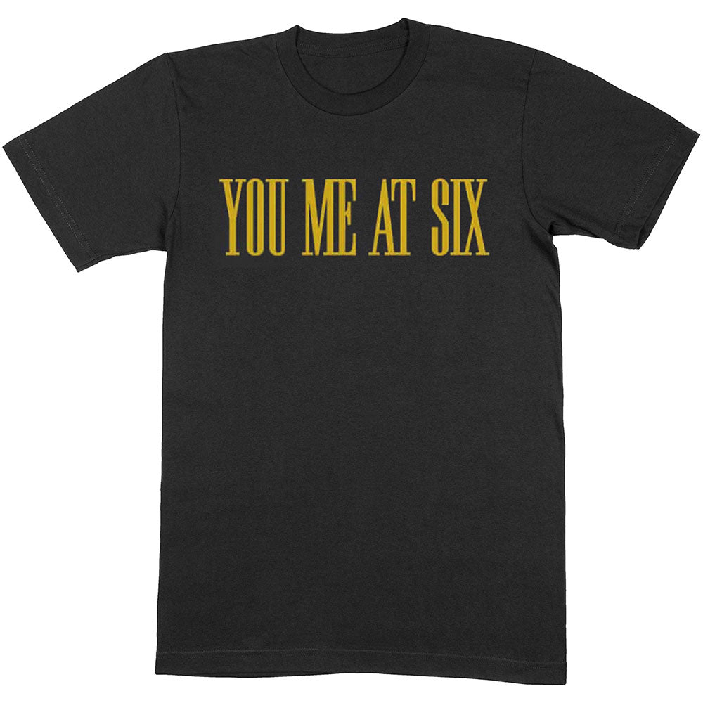 You Me At Six: Yellow Text T-Shirt
